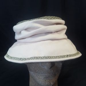 GIOVANNIO Bucket Hat Beige Black 21.25" cir.